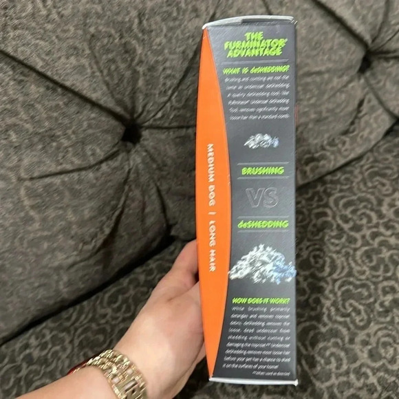 Furminator Deshedding Tool for Medium Dogs with Long Hair - Picture 3 of 5